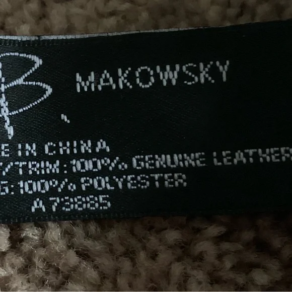 B. Makowsky Green Leather Crossbody Bag - Picture 11 of 16